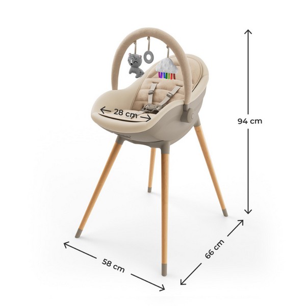 Продукт KinderKraft FINI UP - столче за хранене - 0 - BG Hlapeta
