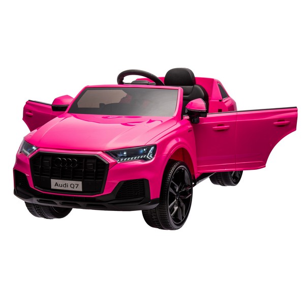 Продукт Акумулаторен джип Licensed Audi Q7 12V с меки гуми и кожена седалка - 0 - BG Hlapeta