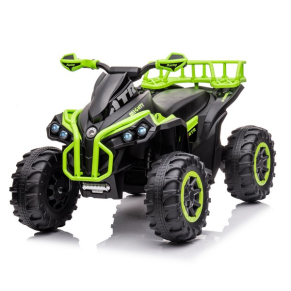 Акумулаторно бъги Buggy Basket 12V с меки гуми и кожена седалка Акумулаторно бъги Buggy Basket 12V с меки гуми и кожена седалка