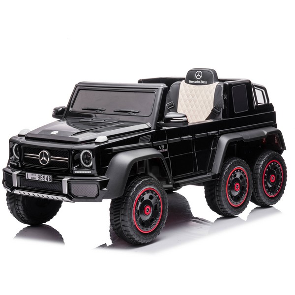 Продукт Акумулаторнен джип Licensed Mercedes Benz G63 AMG 6*6, 24V с меки гуми и кожена седалка - 0 - BG Hlapeta