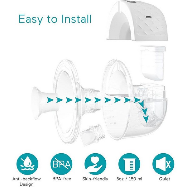 Продукт Momcozy Paruu P10 Двойна електрическа помпа за кърма Hands-free - 0 - BG Hlapeta