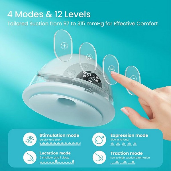 Продукт Momcozy Paruu P20, Hands-free - Двойна електрическа помпа за кърма  - 0 - BG Hlapeta