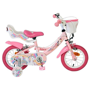 E&L Volare Unicorn Cycles 12 инча - Детски велосипед с помощни колела