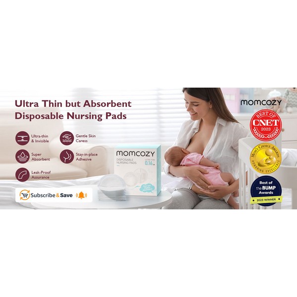Продукт Momcozy - Еднократни ултратънки подплънки за кърмачки, 120 бр. - 0 - BG Hlapeta