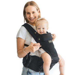 Momcozy Move2Fit - Ергономична раница 2 в 1, 0-36 месеца, Black