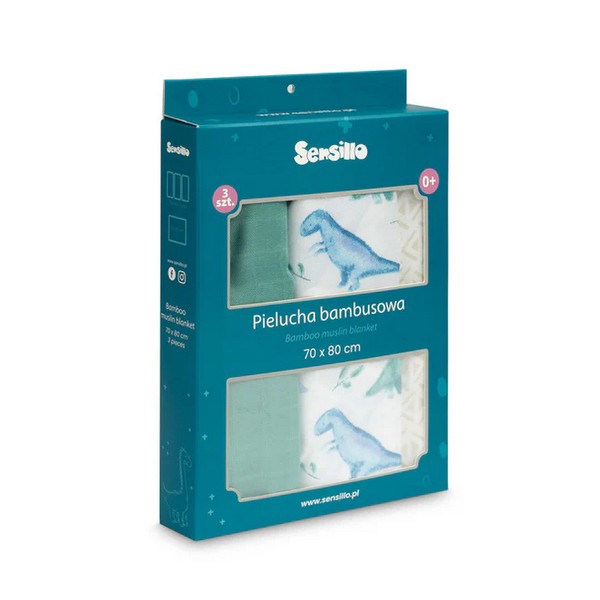 Продукт Sensillo - Бамбукови Пелени 3 броя, 70X80 - 0 - BG Hlapeta