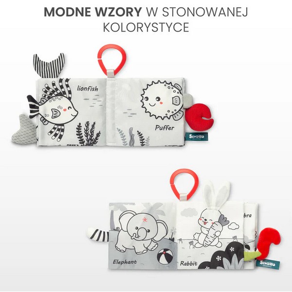 Продукт Sensillo - Черно-бяла мека книжка - 0 - BG Hlapeta