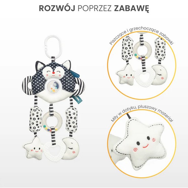 Продукт Sensillo - Черно-бяла играчка за количка - 0 - BG Hlapeta