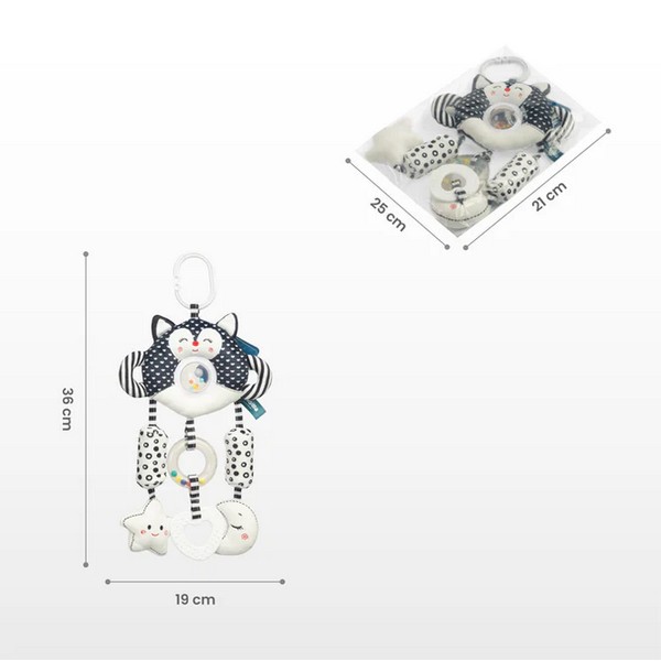 Продукт Sensillo - Черно-бяла играчка за количка - 0 - BG Hlapeta