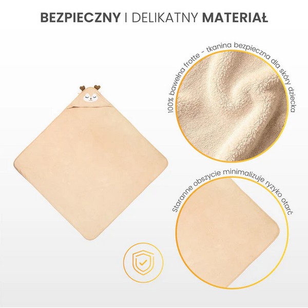 Продукт Sensillo - Бебешка хавлия с качулка 100х100 см - 0 - BG Hlapeta