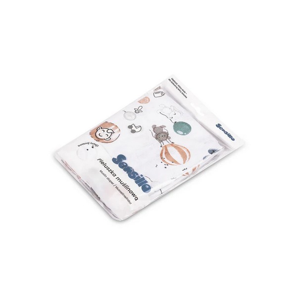 Продукт Sensillo - Муселинова пелена за повиване 120×120 см - 0 - BG Hlapeta