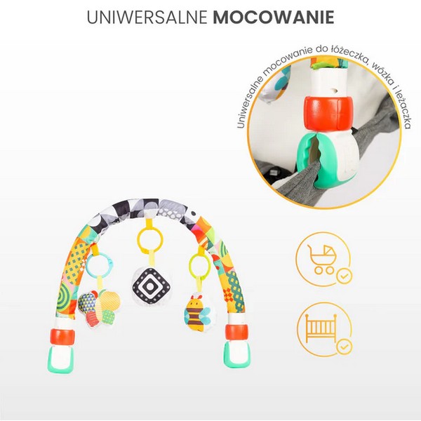 Caretero Toyz - Играчка дъга за количка или шезлонг Продукт Caretero Toyz - Играчка дъга за количка или шезлонг - 0 - BG Hlapeta