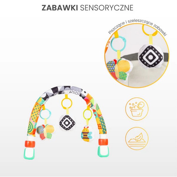 Caretero Toyz - Играчка дъга за количка или шезлонг Продукт Caretero Toyz - Играчка дъга за количка или шезлонг - 0 - BG Hlapeta