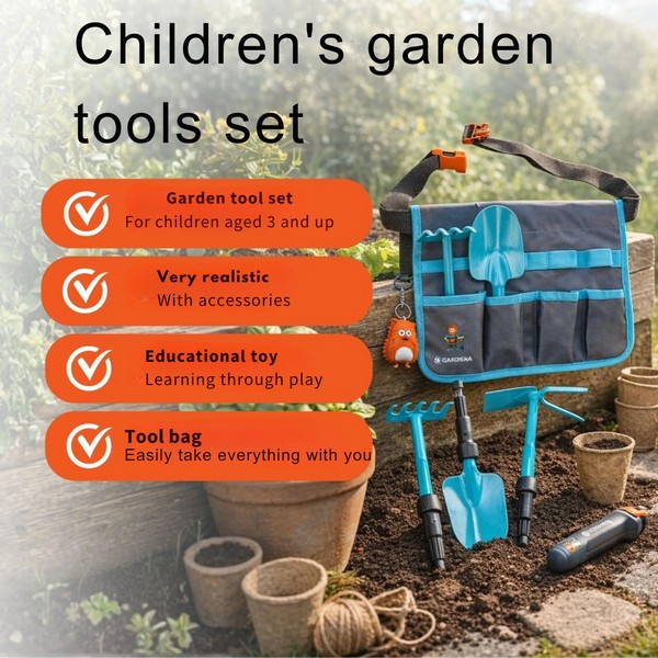 Продукт Gardena Kids - Детски комплект градинарски инструменти с калъф - 0 - BG Hlapeta