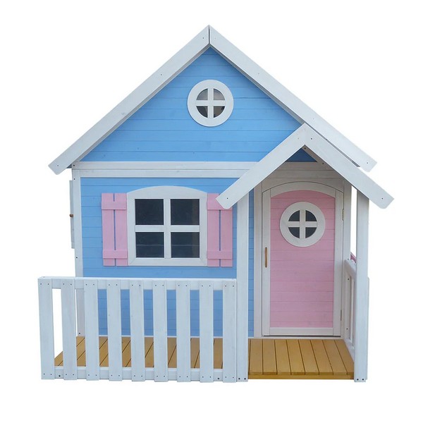 Продукт GINGER HOME - Голяма Дървена Детска Къща с Веранда, 194x229x210 см - 0 - BG Hlapeta