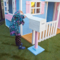 Продукт GINGER HOME - Голяма Дървена Детска Къща с Веранда, 194x229x210 см - 16 - BG Hlapeta