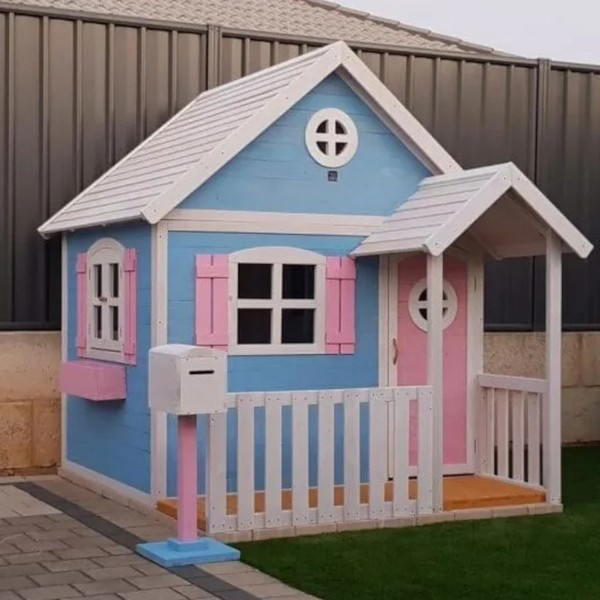 Продукт GINGER HOME - Голяма Дървена Детска Къща с Веранда, 194x229x210 см - 0 - BG Hlapeta