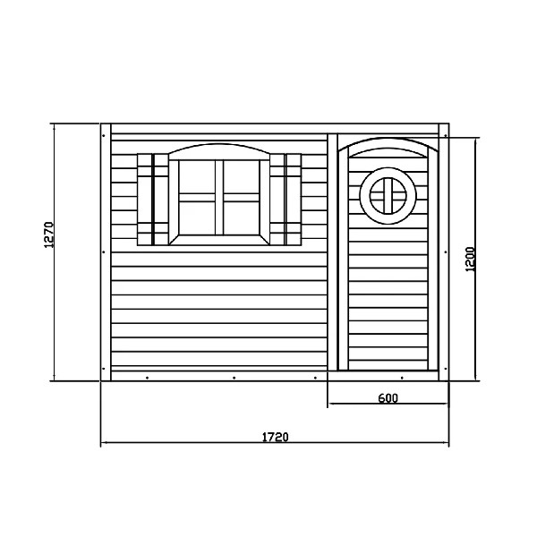 Продукт GINGER HOME - Голяма Дървена Детска Къща с Веранда, 194x229x210 см - 0 - BG Hlapeta