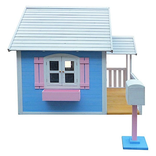 Продукт GINGER HOME - Голяма Дървена Детска Къща с Веранда, 194x229x210 см - 0 - BG Hlapeta