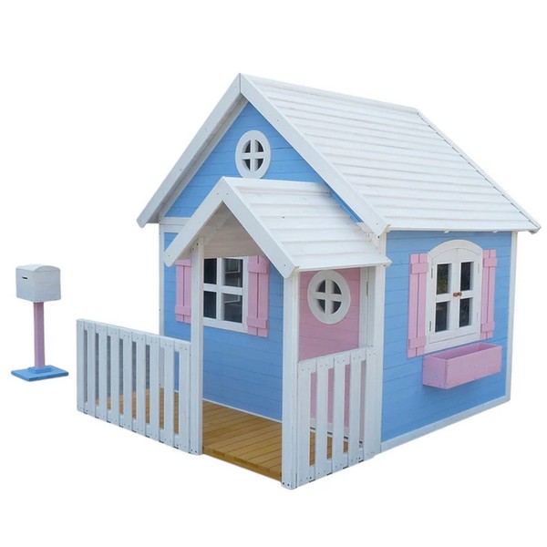 Продукт GINGER HOME - Голяма Дървена Детска Къща с Веранда, 194x229x210 см - 0 - BG Hlapeta
