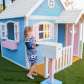 Продукт GINGER HOME - Голяма Дървена Детска Къща с Веранда, 194x229x210 см - 2 - BG Hlapeta