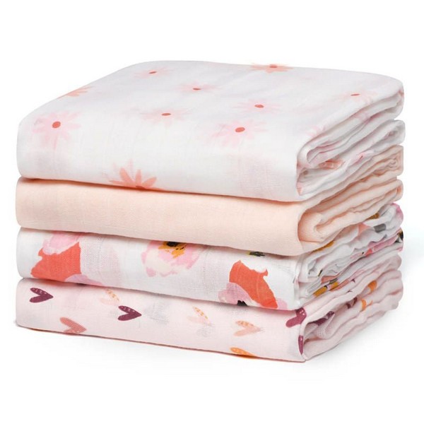 Продукт Momcozy  - Комплект муселинови пелени 120 x 120 см., 4 бр. - 0 - BG Hlapeta