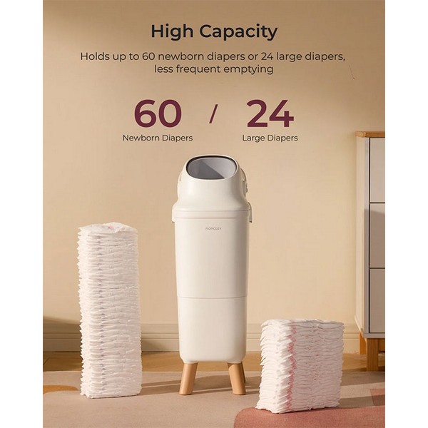 Продукт Momcozy - Хигиенен кош за памперси с тройна система против миризми, 22 L - 0 - BG Hlapeta