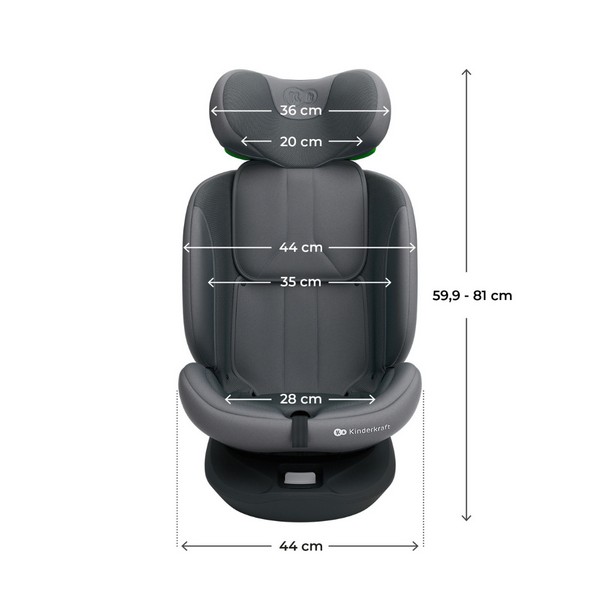 Продукт Kinderkraft I-Grow 2 PLUS - Столче за кола 40-150 см. - 0 - BG Hlapeta