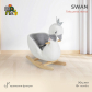 Продукт Moni toys Swan - Люлка плюшена - 4 - BG Hlapeta