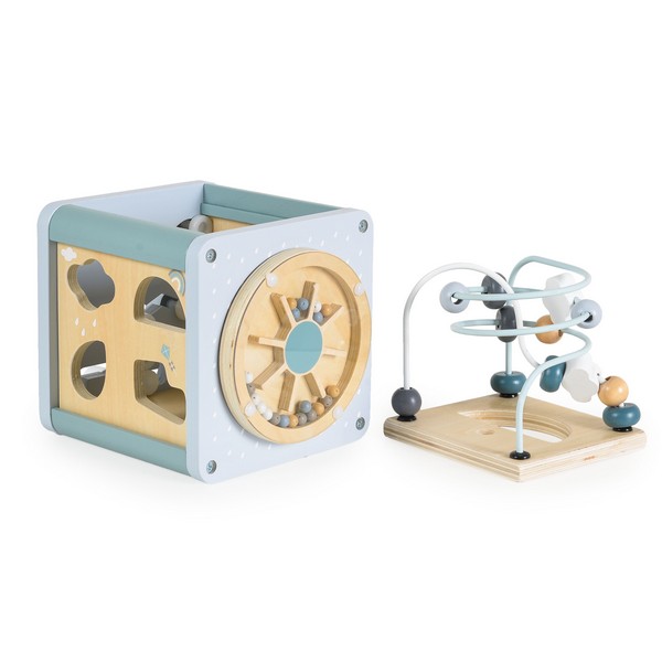 Продукт Moni toys - Дървен активен куб - 0 - BG Hlapeta
