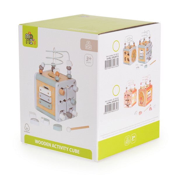 Продукт Moni toys - Дървен активен куб - 0 - BG Hlapeta