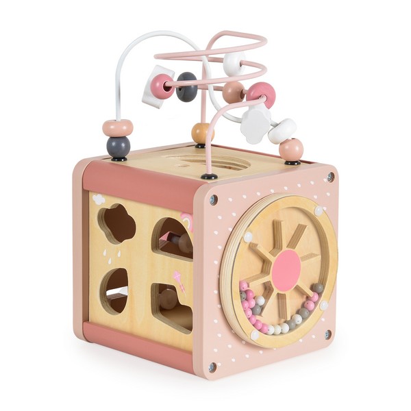 Продукт Moni toys - Дървен активен куб - 0 - BG Hlapeta