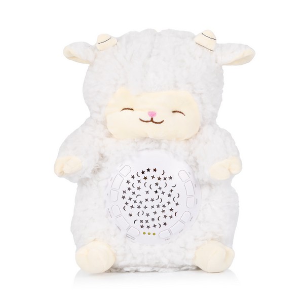 Chipolino Агънце - Плюшена играчка/проектор с музика