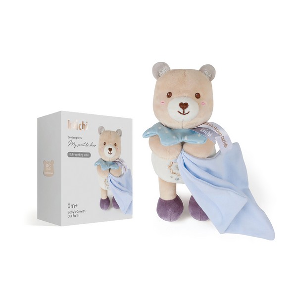 Chipolino - Бебешка мека играчка за гушкане Мече син