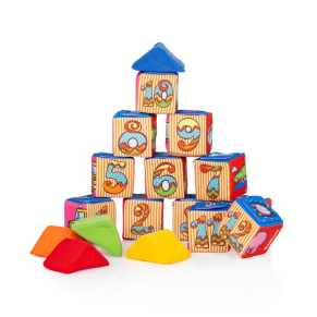 Chipolino - Комплект меки кубчета за игра 12 броя