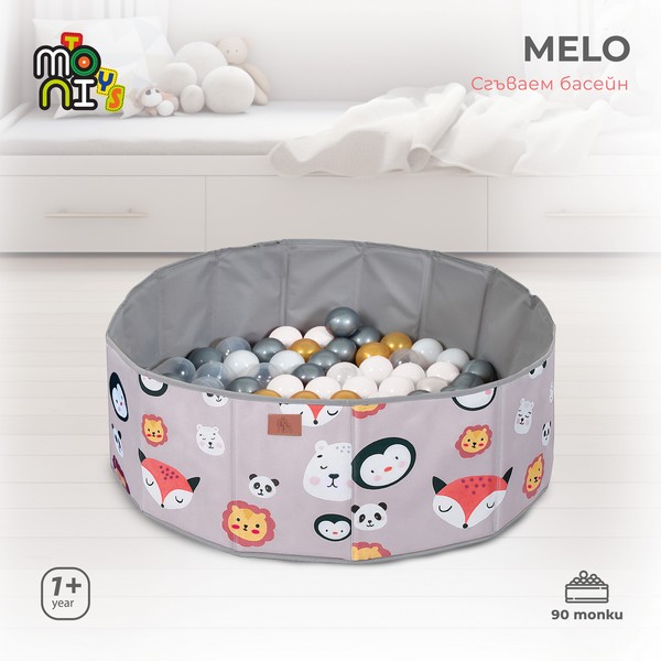 Продукт Moni toys Melo - Сгъваем басейн с 90бр. топки - 0 - BG Hlapeta
