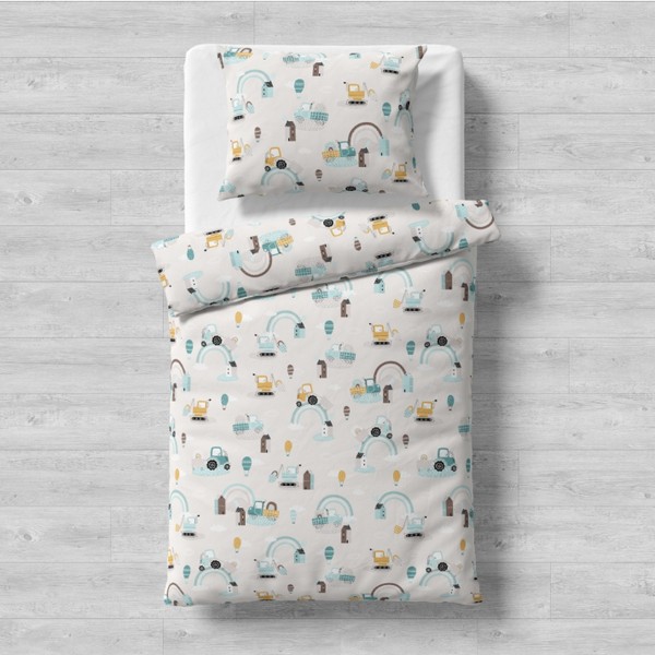 Продукт Galix Камиончета - Детски спален комплект, 3 части - 0 - BG Hlapeta