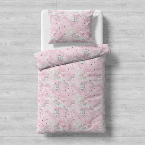 Galix Еднорог - Детски спален комплект, 3 части