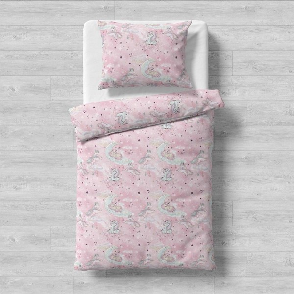 Galix Еднорог - Детски спален комплект, 3 части