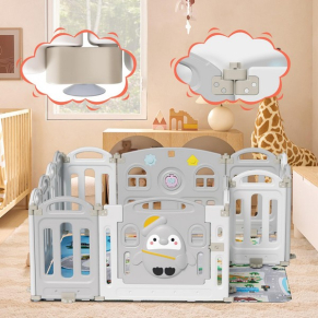 Moni Penguin - Ограда сгъваема 150/150 с музика