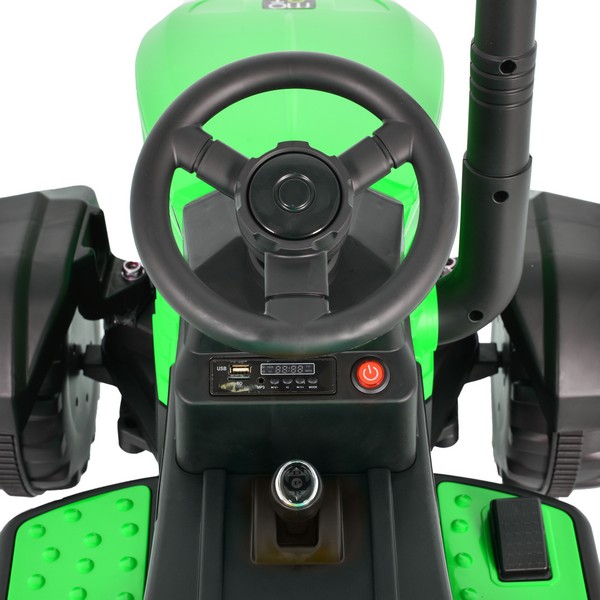 Продукт Акумулаторен трактор с ремарке Rancher 12V с музика и светлини - 0 - BG Hlapeta