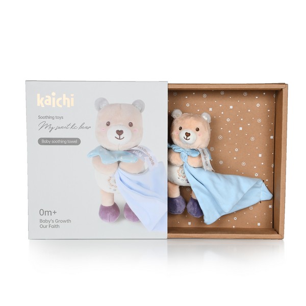 Продукт Chipolino - Бебешка мека играчка за гушкане Мече син - 0 - BG Hlapeta