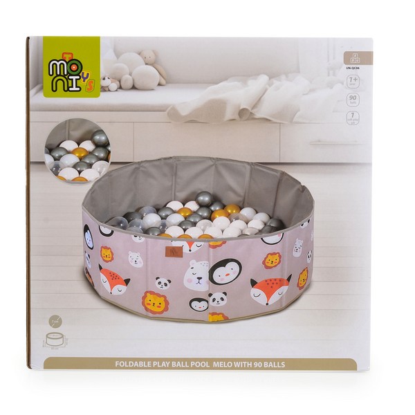 Продукт Moni toys Melo - Сгъваем басейн с 90бр. топки - 0 - BG Hlapeta