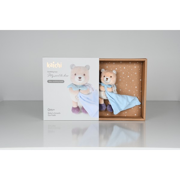 Продукт Chipolino - Бебешка мека играчка за гушкане Мече син - 0 - BG Hlapeta