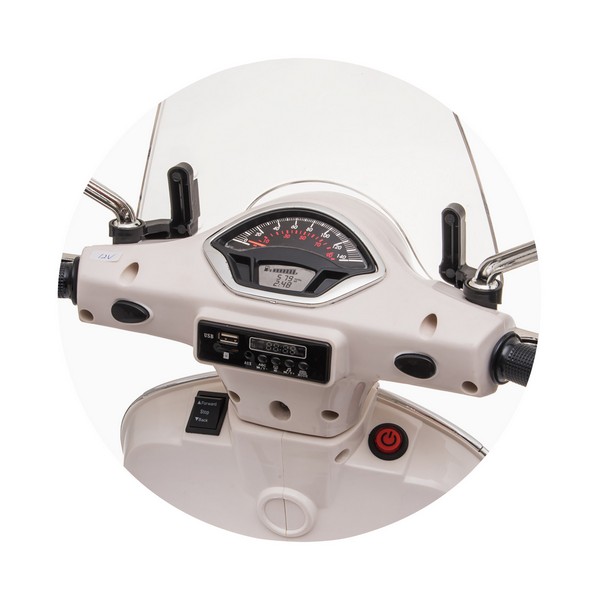 Продукт Акумулаторен мотор Vespa GTS Super 7.2V с кожена седалка - 0 - BG Hlapeta