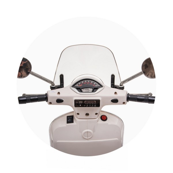 Продукт Акумулаторен мотор Vespa GTS Super 7.2V с кожена седалка - 0 - BG Hlapeta