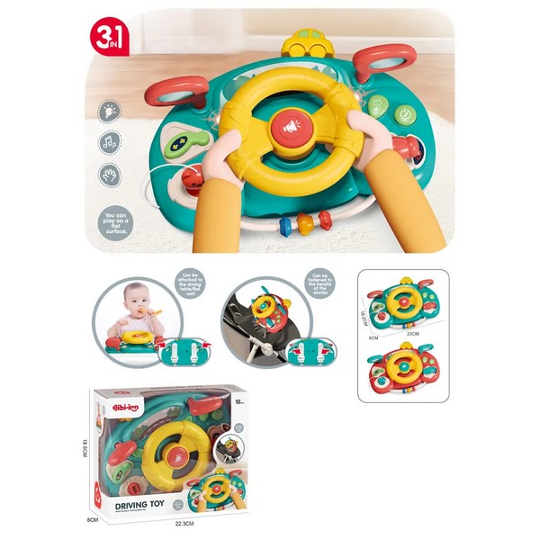 Продукт TEANTOYS Driving Toy - Интерактивен детски волан със светлини и звуци - 0 - BG Hlapeta