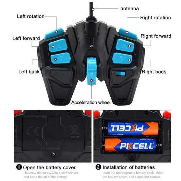 Продукт Crazon - Интерактивен комплект от два въртящи се бойни робота, RC - 0 - BG Hlapeta