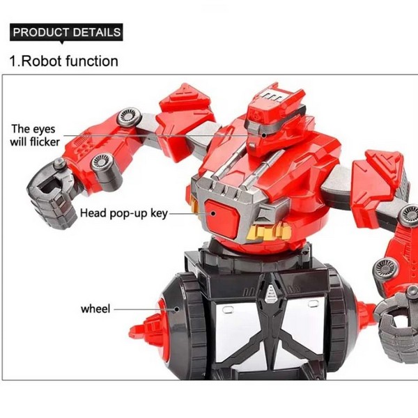 Продукт Crazon - Интерактивен комплект от два въртящи се бойни робота, RC - 0 - BG Hlapeta