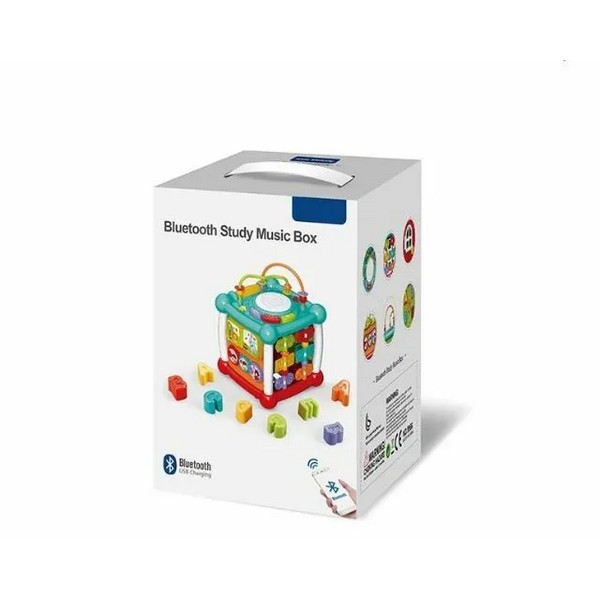 Продукт TEANTOYS - Интерактивен образователен куб Kids Melody с Bluetooth, музика, светлини и сортер - 0 - BG Hlapeta